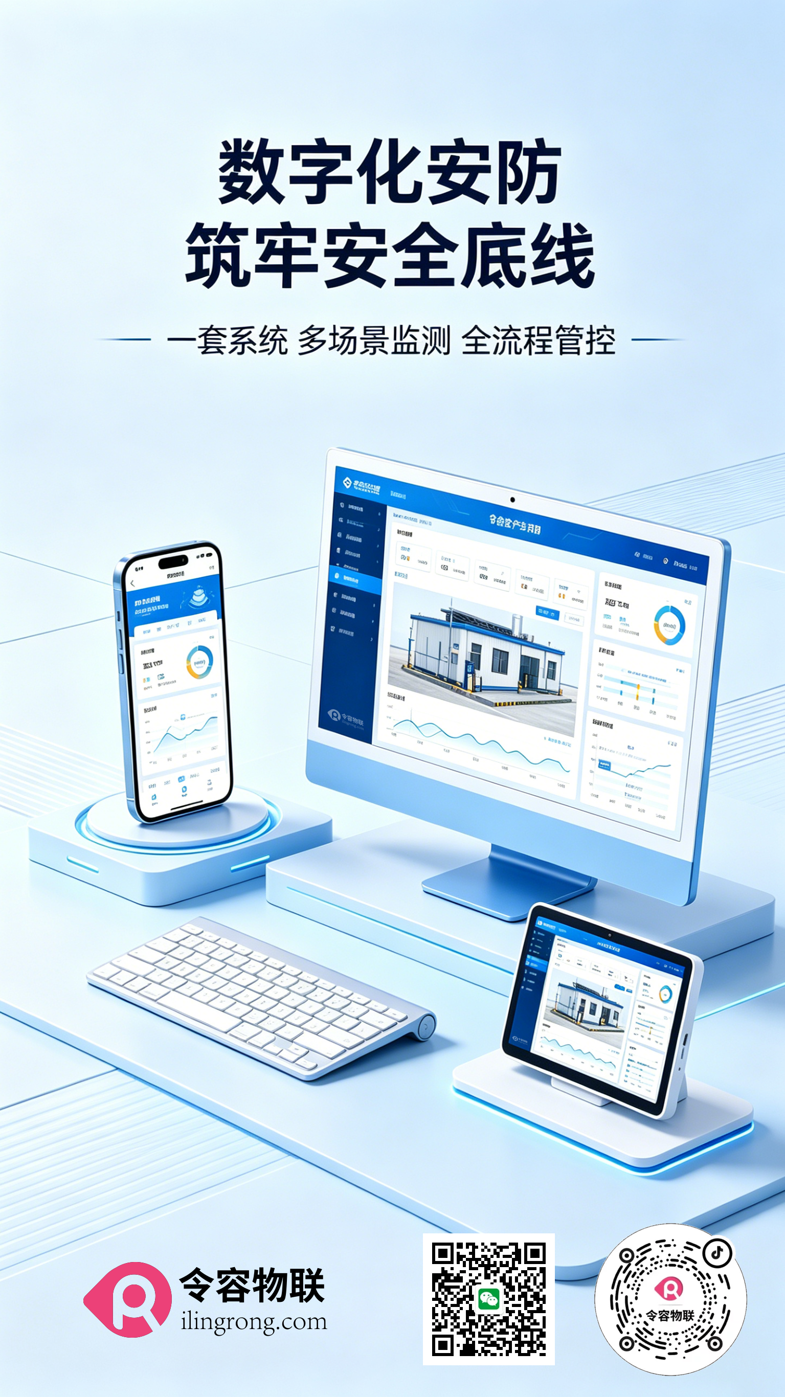 数字化安防，一套系统多场景监测-令容物联