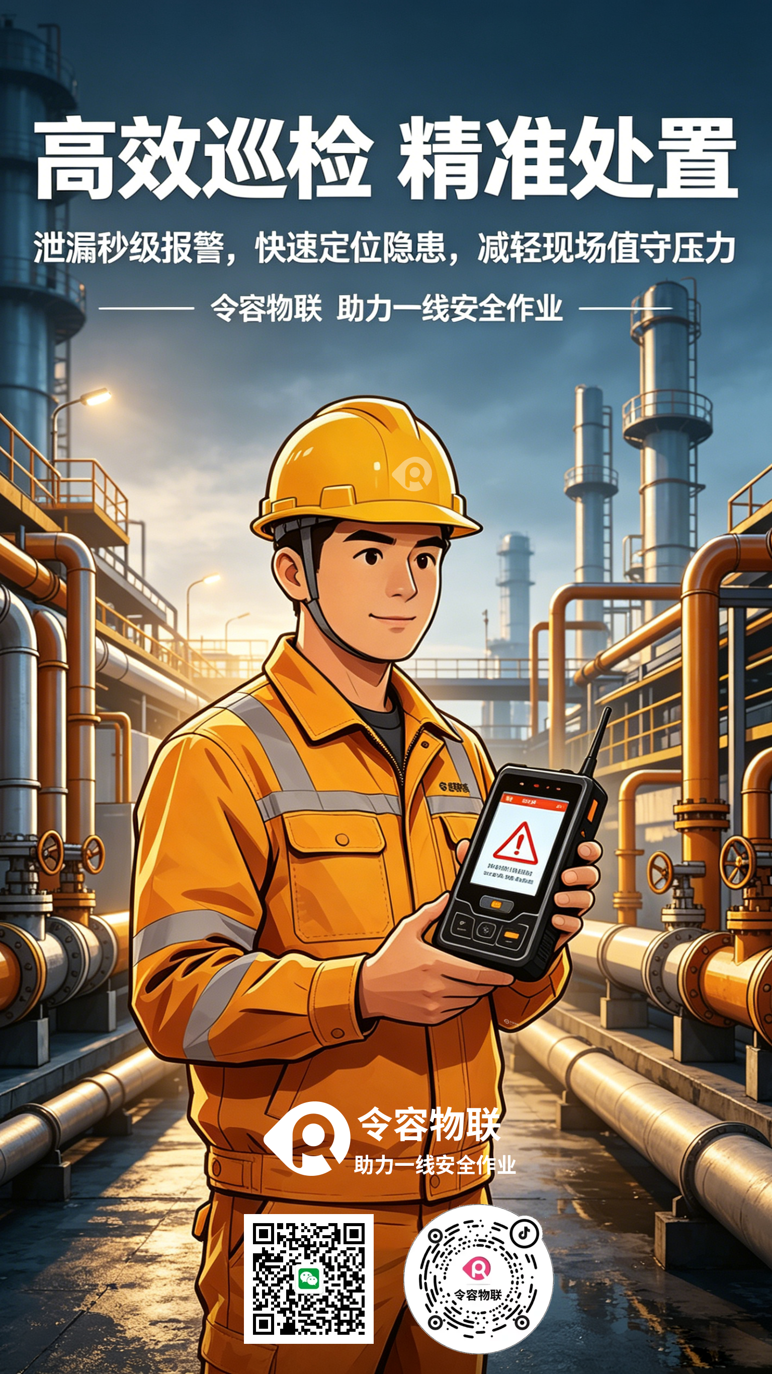 高效巡检，精准处置，令容物联，助力一线安全作业